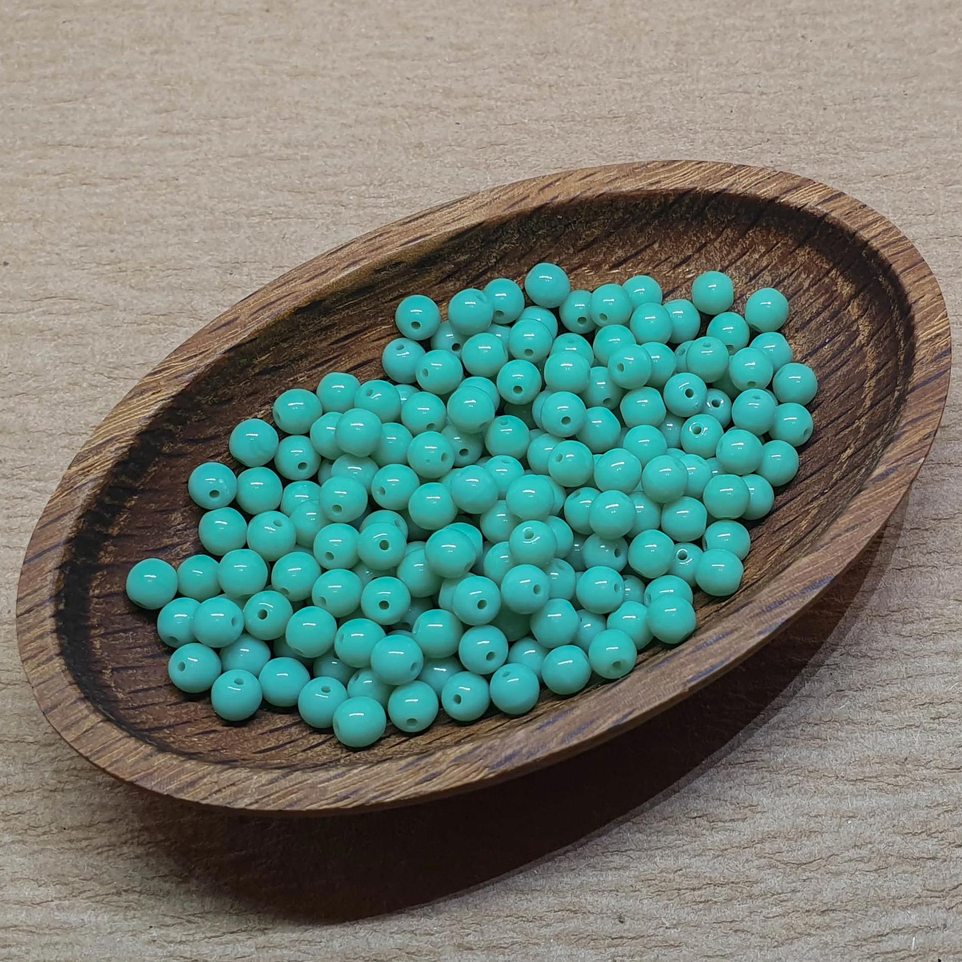 Perle di Vetro Ceche 4mm Col. Jet AB Matted -60 pz