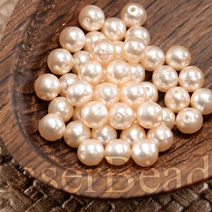 Faux pearl 100pc 4mm Pink @ Beads Light orange coated beads Czech druk beads Salmon pink 4mm round beads last 4 mm 4mmbeads