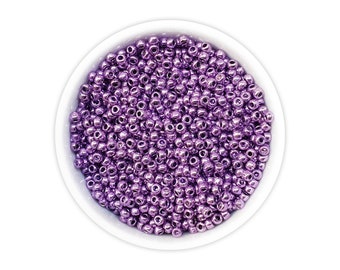 Czech seed beads 9/0 20g Opaque Purple Preciosa Ornela Rocailles NR 828 331-19001-18528 metallic small
