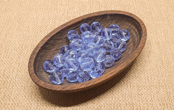 90 4 Mm Perle Sfaccettate Rotonde Blu Cielo Scuro Perle Di Vetro A