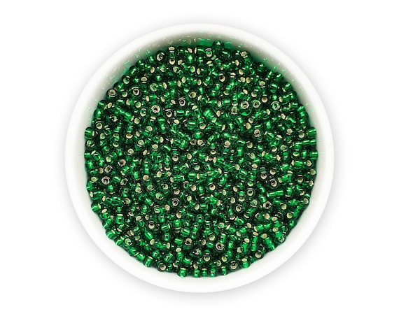 Perlin Rocailles - Perline di vetro per semi indiani, 3 mm, opache, 8/0, opache, 300 pezzi (rosso chiaro