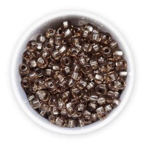 Czech Seed Beads size 6/0 (20g) Brown Silver Lined Preciosa Rocailles NR 671