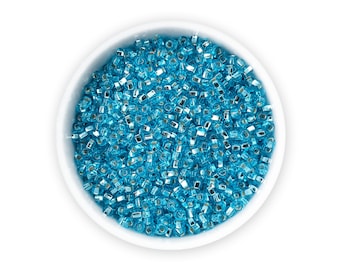 Seed beads 10/0 20g Blue Czech rocailles silver lined NR 331-29001-67010 Embroidery Colorfast