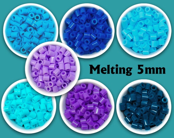 Melting Beads 5mm 800pc Fuse Ironing Plastic Blue Purple 