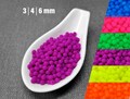 Luminous Czech Druk Beads, Neon UV Beads 3mm 4mm 6mm, Purple Round Glass Beads, Bright Jewelry Making Supplies product logo