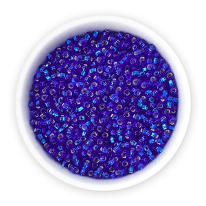 Seed beads 10/0 20g Dark night Blue Czech silver lined rocailles NR 331-29001-37050