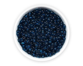 3mm Dark blue seed beads 20g 8/0 Czech rocailles NR 311-19001-60100 Embroidery Colorfast