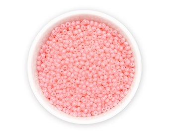 Czech seed beads size 12/0 20g Pink rocailles opaque NR 600