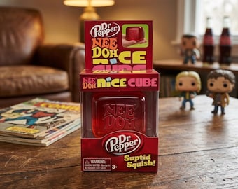 Soda-Themed Nice Cube Squishy Toy, Slow Rising Sensory Fidget, Stress Relief Squeeze Ball
