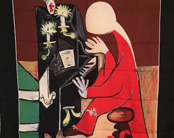 S.P.A.D.E.M Beautiful Scarf Le Piano design de Picasso 1957
