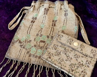 Antique Beautiful French Beaded Handbag and Purse