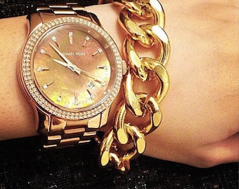 Gold Chunky bracelet, chunky bracelet, chunky chain bracelet, gold chain chunky bracelet, chunky chain bracelet, chunky gold chain link