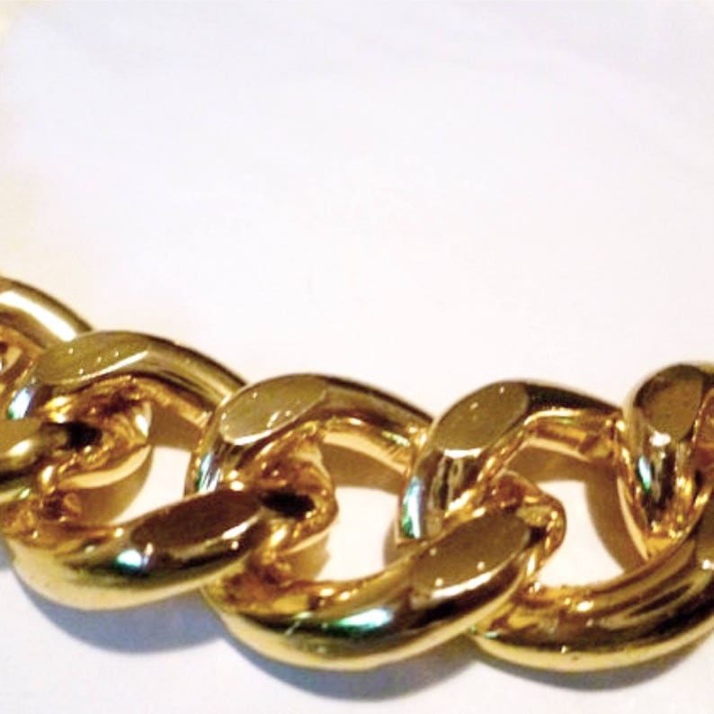 Ultra Bold Chunky Gold Necklace Long Chunky Necklaces Etsy