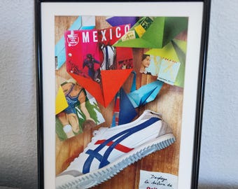 Onitsuka Tiger Asics originele retro sneakeradvertentie uit de jaren 00