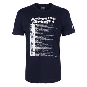 Scottish Alphabet Men's Scottish T shirt