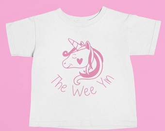 Scottish Kids T-Shirt - Wee Yin Unicorn