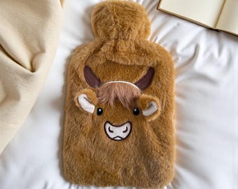 Vaca de las Tierras Altas - Bolsa de agua caliente