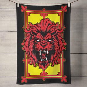 Scottish Tea Towel - Lion Rampant
