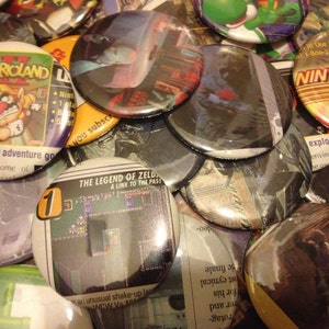 2.25&quot; Video Game buttons, pack of 5