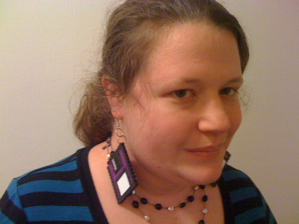 Perler Floppy Disk Earrings Etsy