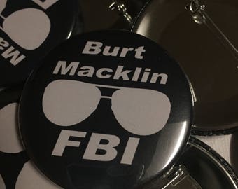 Burt Macklin FBI 2.25" pin