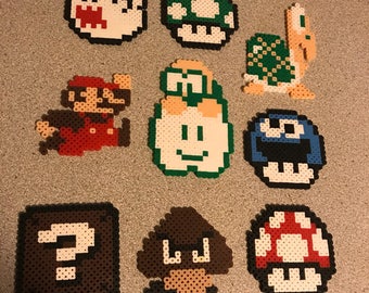 Mario perler figures