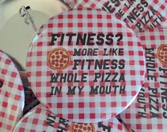 Fitness Pizza pin