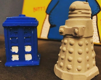 Dr Who mini statues