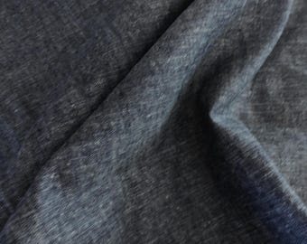 May include: Close-up of a dark blue fabric with a textured, slightly mottled appearance. The fabric has a soft, slightly fuzzy feel.