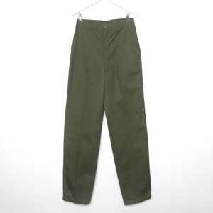 vintage MILITARY cargo style 1970s 80s olive green vintage pants -- size 34x35