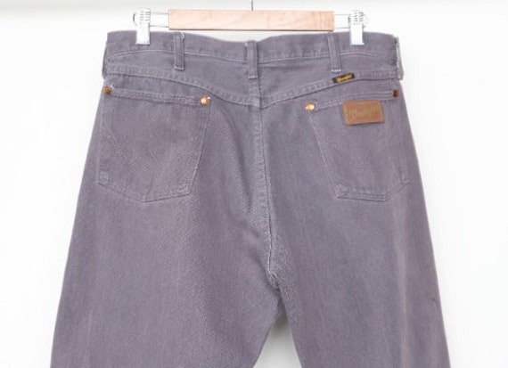 vintage rare grey WRANGLER'S denim JEANS 1980s pa… - image 5