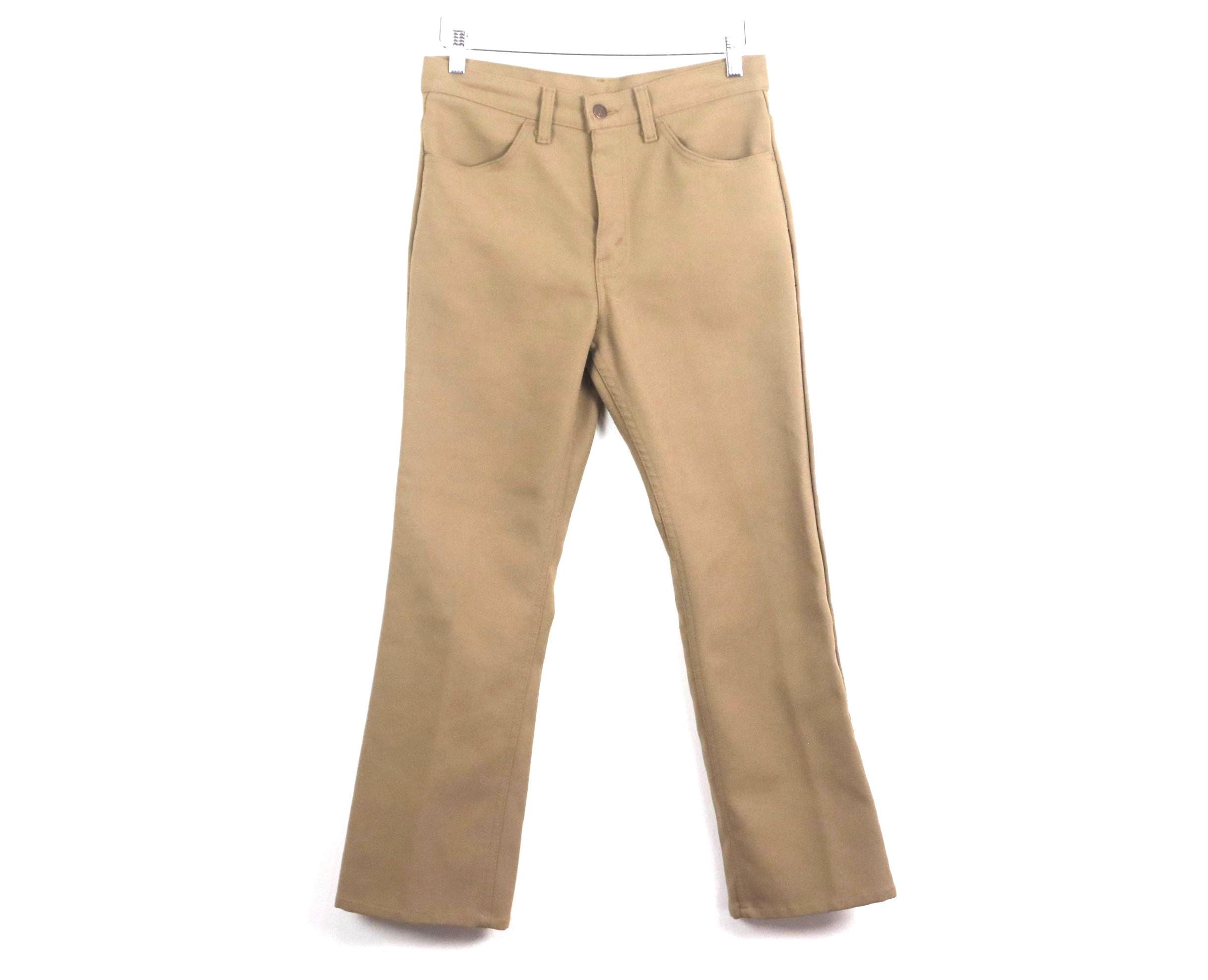 90S Levi's ACTION SLACKS ベージュ アクスラ 38 Vintage Levis Action Slacks Brown - Etsy