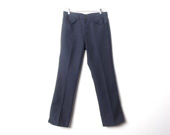 【60s〜】 vintage super baggy slacks Vintage Washing Wide Leg Denim Pants CN14 - Korean Women's