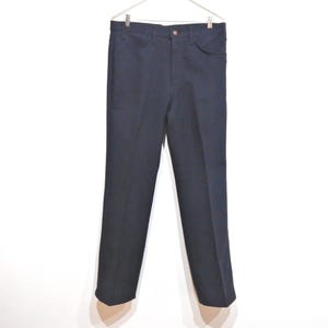 Vintage sta perma PREST Wrangler brand BLACK sta prest pants trousers levis style wrangler style--- 36x32 - FREE shipping U.S.A