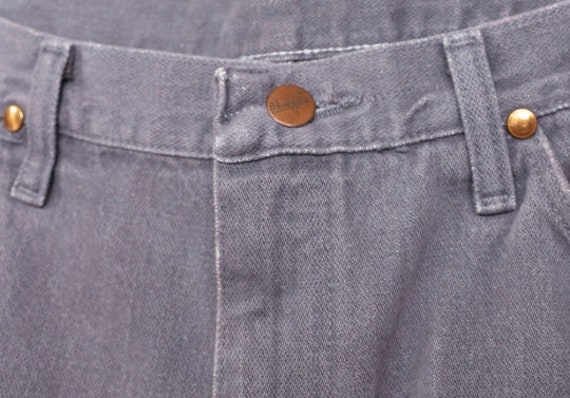 vintage rare grey WRANGLER'S denim JEANS 1980s pa… - image 3