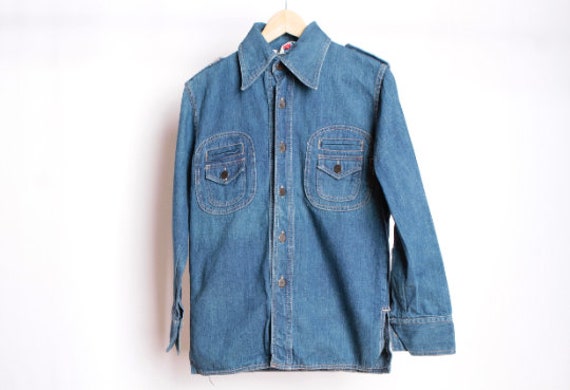 vintage 1960s 70s DENIM shirt/jacket LEVI style un