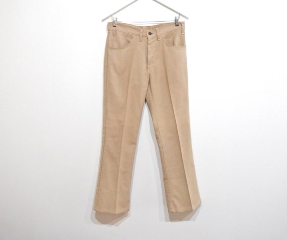 Levi's STA-PREST USA製 Vintage LEVI'S Sta Prest Tan Khaki Cotton Blend 1970s Levis