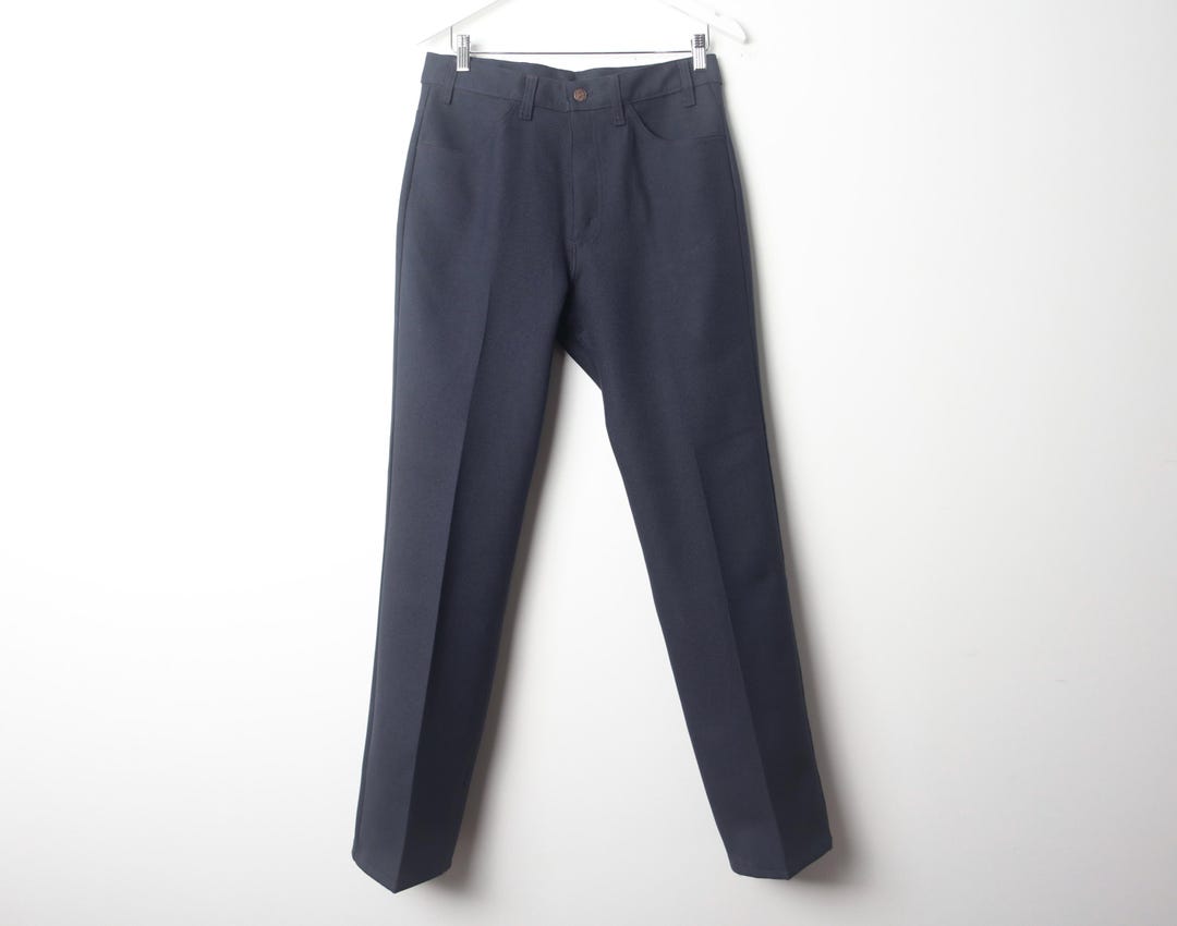 90s USA Levi’s Action Slacks STA-PREST Vintage 1990s Poly STA Prest LEVI'S Brand Action Slacks DEADSTOCK
