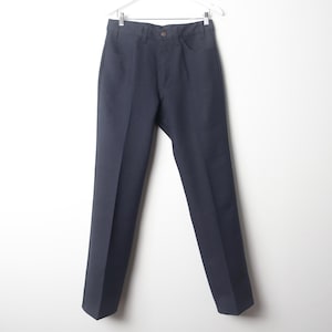 vintage 1990s poly STA prest LEVI'S brand action slacks DEADSTOCK still tagged work wear vintage blue pants -- size 33x30 - Free shipping