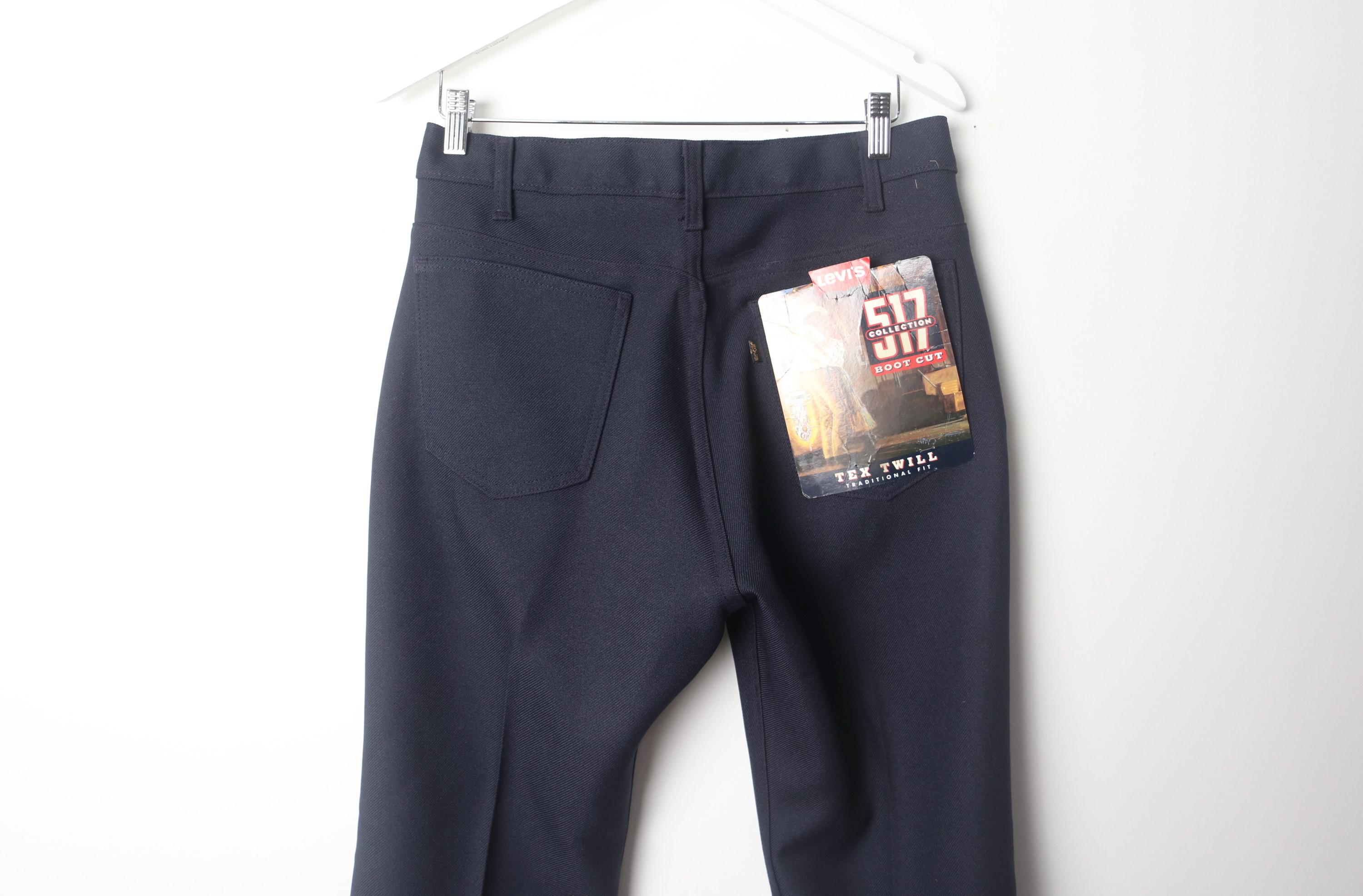 Vintage 1990s Poly STA Prest LEVI'S Brand Action Slacks DEADSTOCK