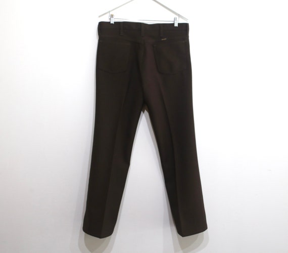vintage WRANGLER'S Sta Prest BROWN levi style 70s 80s… - Gem