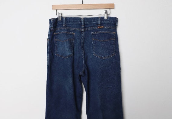 vintage blue denim WRANGLER levi's style FADED vi… - image 3