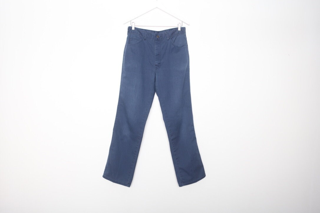 Vintage 1980s BLUE cotton DICKIES brand denim utility work