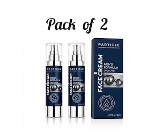 Particle Men's Face Cream Anti-Aging Daily Care Skincare Routine 2 -Pack (50 ml)
