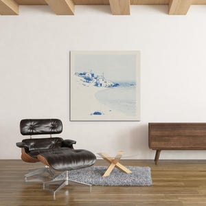 Sicilian Coast Print | La Dolce Vita Wall Art | Quiet Luxury Mediterranean Canvas | Italian Riviera Decor