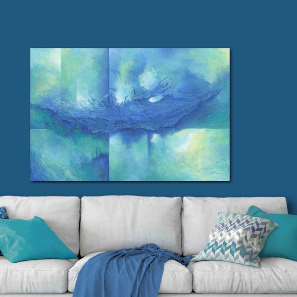 Teal and Lime Green Etsy