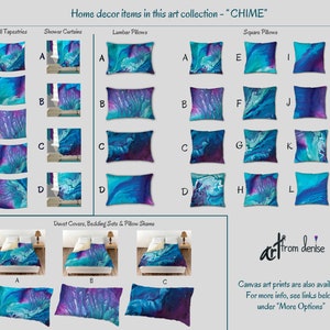 Purple Teal Watercolor Canvas Panoramic Aqua Blue Turquoise - Etsy