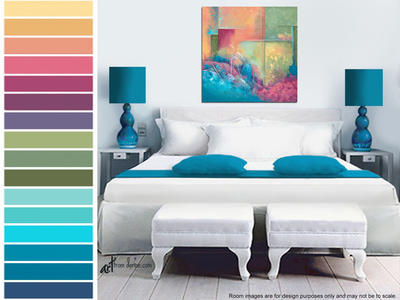 Colorful Canvas Wall Art for Bedroom Wall Decor Above Bed Etsy