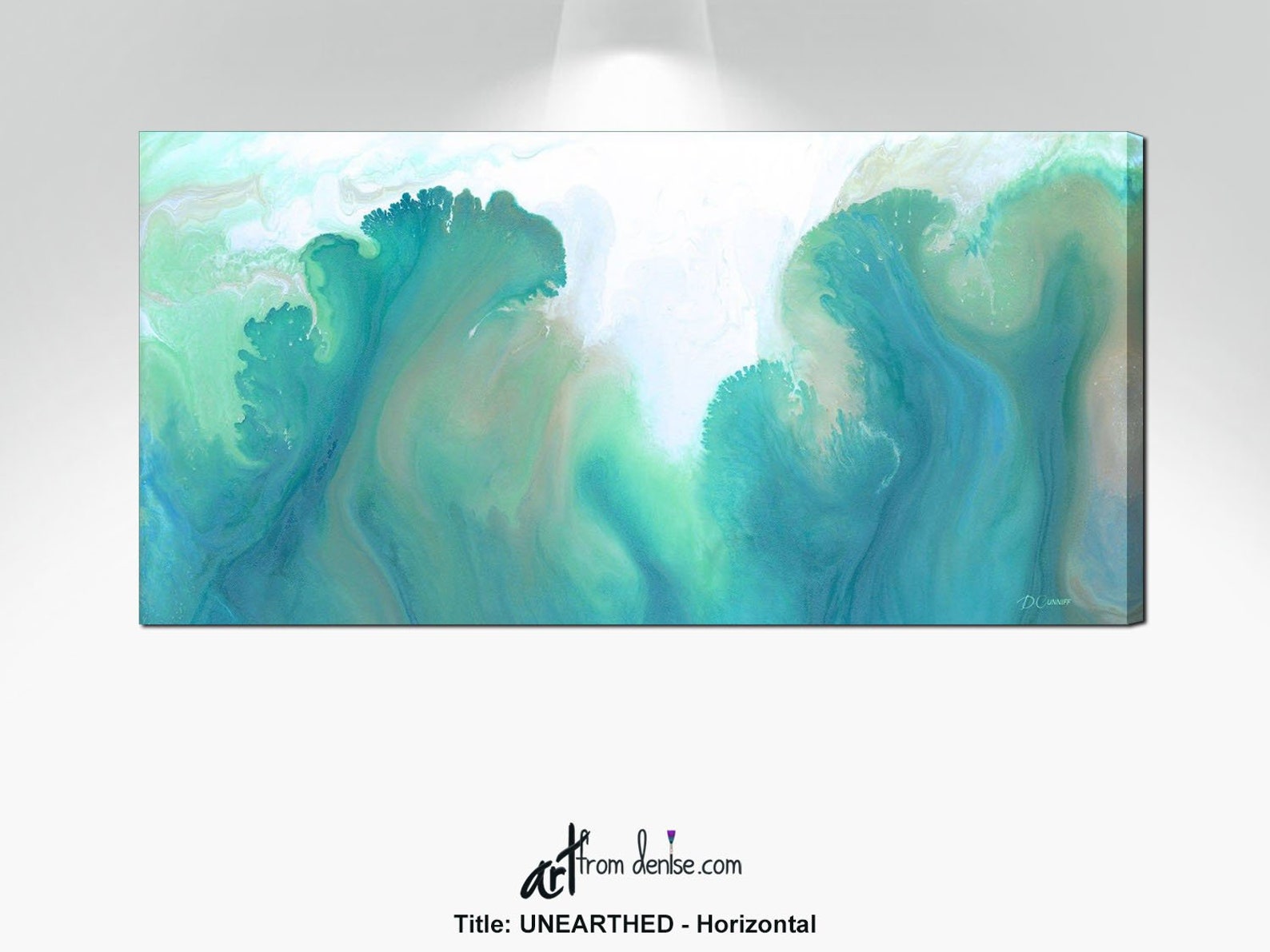 Oversized Teal Green Wall Art Canvas Abstract Extra Large Etsy