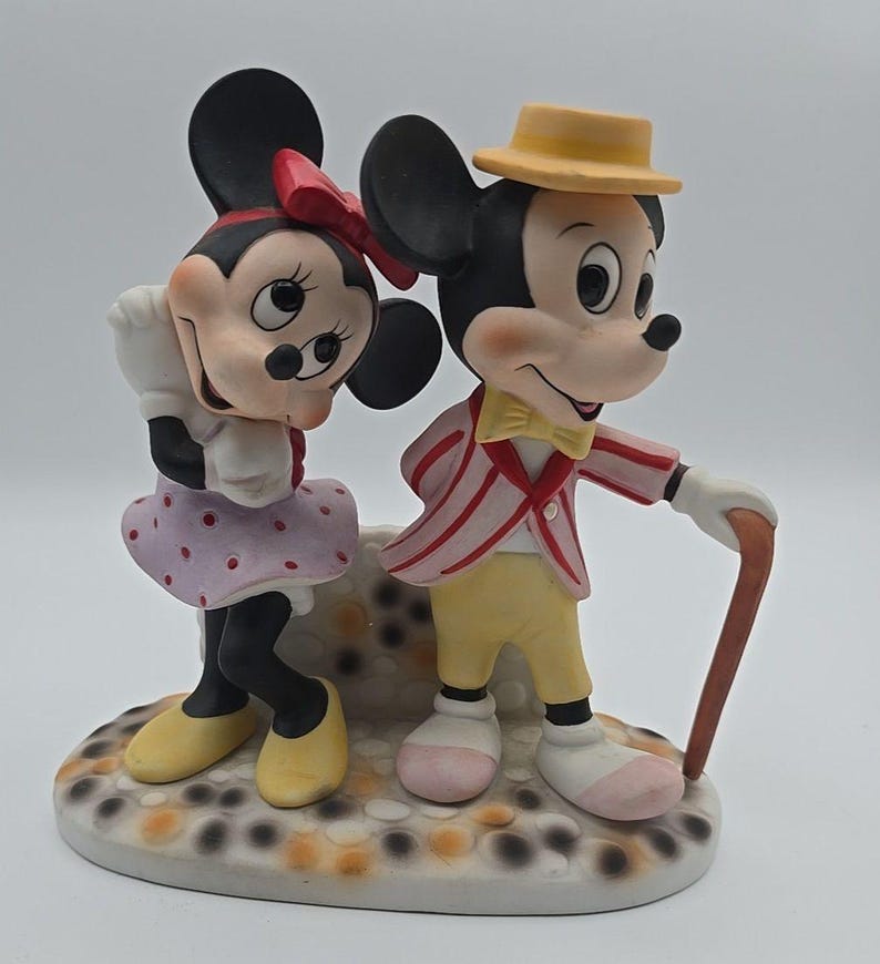 Walt Disney Musse Pigg och Mimmi Pigg Porslinsfigur bild 5